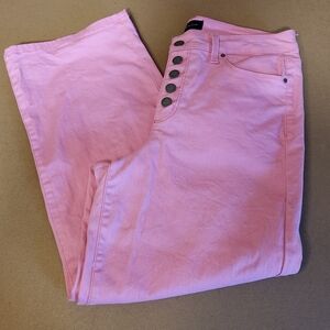 Charter Club Pink High Rise Jeans Classic Style Sz 8